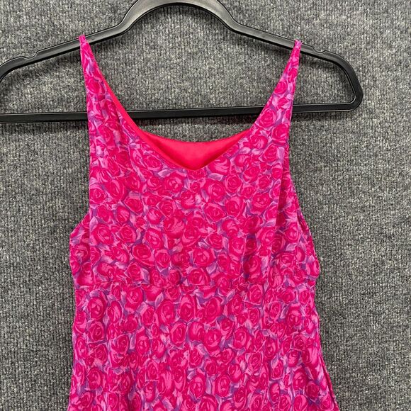 Vintage Plum Dress Small Floral Artsy Sleeveless Y2K Whimsical - Picture 4 of 9